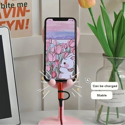 Adjustable Rabbit Cartoon Phone Stand